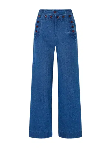 BODE Sailor Cropped High-rise Wide-leg Jeans | Thumbnail 1