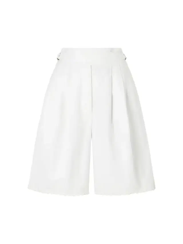 Closerie Belted Scalloped Embroidered Cotton-poplin Shorts
