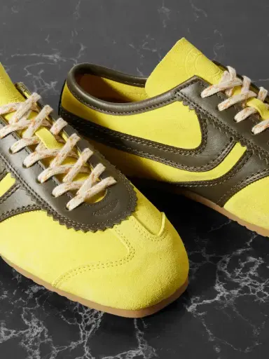 Dries Van Noten Leather-trimmed Suede Sneakers | Thumbnail 4 Dries Van Noten Leather-trimmed Suede Sneakers | Thumbnail 4