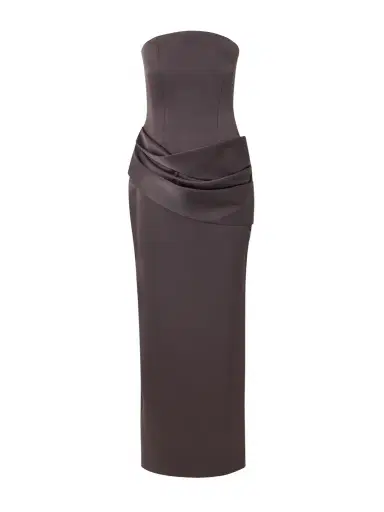 Alex Perry Strapless Draped Satin-crepe Gown | Thumbnail 1 Alex Perry Strapless Draped Satin-crepe Gown | Thumbnail 1