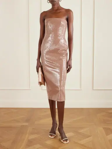 Alex Perry Strapless Sequined Stretch-mesh Gown | Thumbnail 2 Alex Perry Strapless Sequined Stretch-mesh Gown | Thumbnail 2