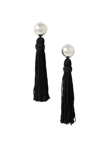 Sophie Buhai Venetian Tasseled Silver Earrings | Thumbnail 1