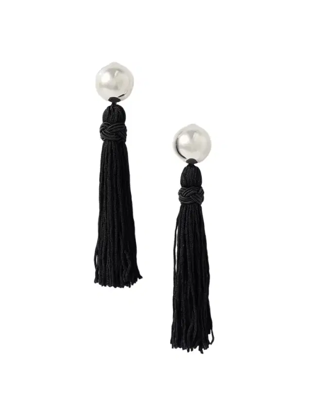 Sophie Buhai Venetian Tasseled Silver Earrings