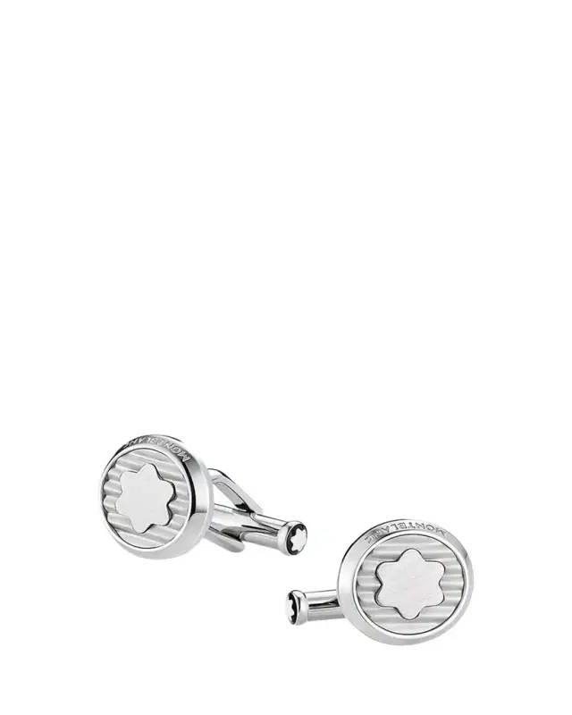 Montblanc Men's Stainless Steel Snowcap Emblem Cufflinks