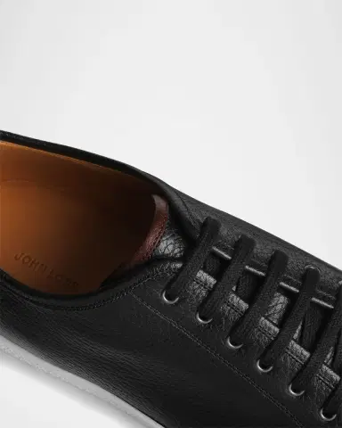 John Lobb Men's Textured Leather Low-Top Sneakers | Thumbnail 2 John Lobb Men's Textured Leather Low-Top Sneakers | Thumbnail 2