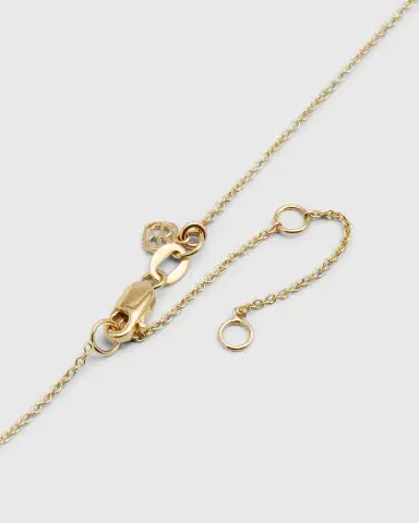 Sydney Evan 14K Big Love Script Rope Necklace | Thumbnail 4