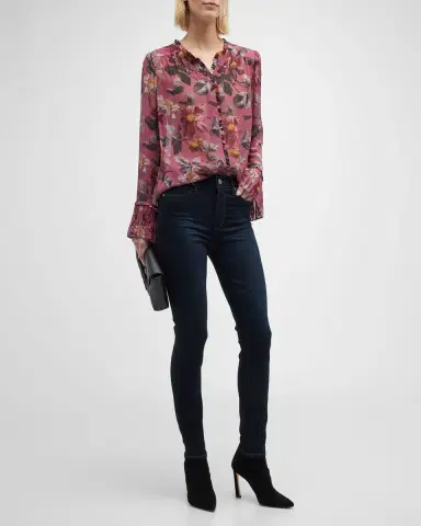 PAIGE Hoxton Ankle High Rise Skinny Jeans | Thumbnail 3