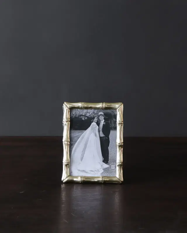FRAME Sierra Modern Bamboo 5 x 7 Picture Frame (Gold)