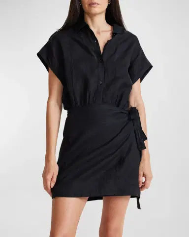 Apiece Apart Catania Wrap Linen Shirtdress | Thumbnail 4 Apiece Apart Catania Wrap Linen Shirtdress | Thumbnail 4