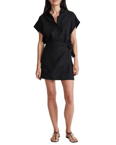 Apiece Apart Catania Wrap Linen Shirtdress | Thumbnail 1 Apiece Apart Catania Wrap Linen Shirtdress | Thumbnail 1