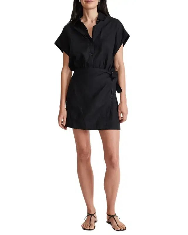 Apiece Apart Catania Wrap Linen Shirtdress