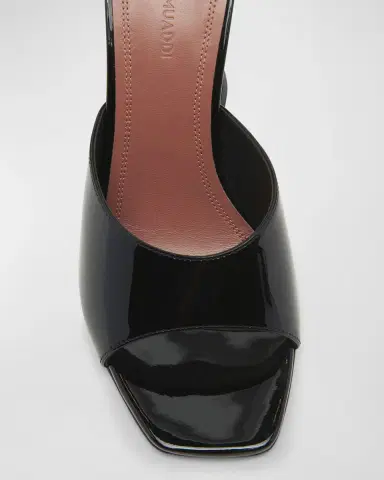 Amina Muaddi Lupita Patent Mule Sandals | Thumbnail 5 Amina Muaddi Lupita Patent Mule Sandals | Thumbnail 5