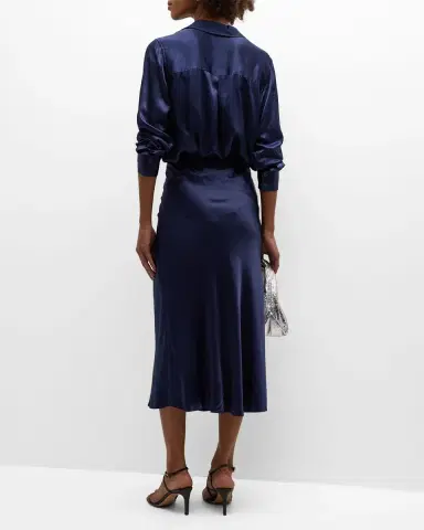 Rails Anya Satin Midi Skirt | Thumbnail 4