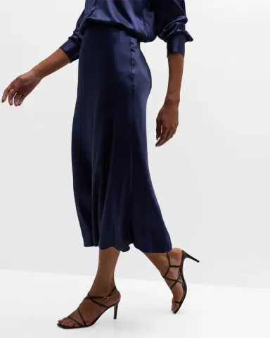 Rails Anya Satin Midi Skirt | Thumbnail 7