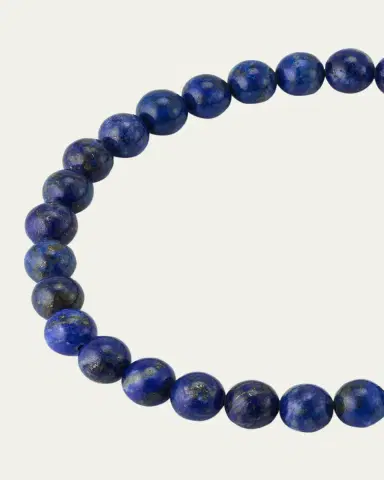 Jan Leslie Men's Lapis Lazuli Beaded Stretch Bracelet | Thumbnail 3