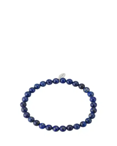 Jan Leslie Men's Lapis Lazuli Beaded Stretch Bracelet | Thumbnail 1