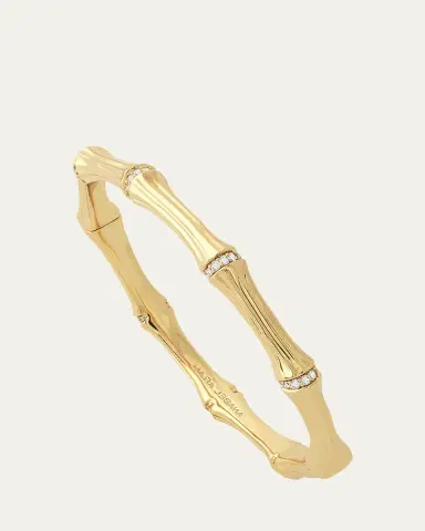 Anabel Aram Jewelry Bamboo Hinged Bangle | Thumbnail 4 Anabel Aram Jewelry Bamboo Hinged Bangle | Thumbnail 4