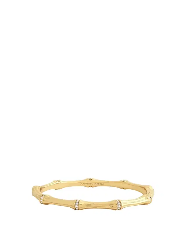 Anabel Aram Jewelry Bamboo Hinged Bangle