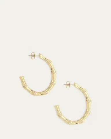 Anabel Aram Jewelry Bamboo Single Hoop Earrings | Thumbnail 3 Anabel Aram Jewelry Bamboo Single Hoop Earrings | Thumbnail 3