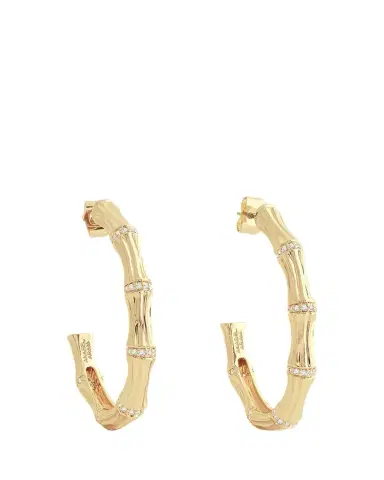 Anabel Aram Jewelry Bamboo Single Hoop Earrings | Thumbnail 1 Anabel Aram Jewelry Bamboo Single Hoop Earrings | Thumbnail 1