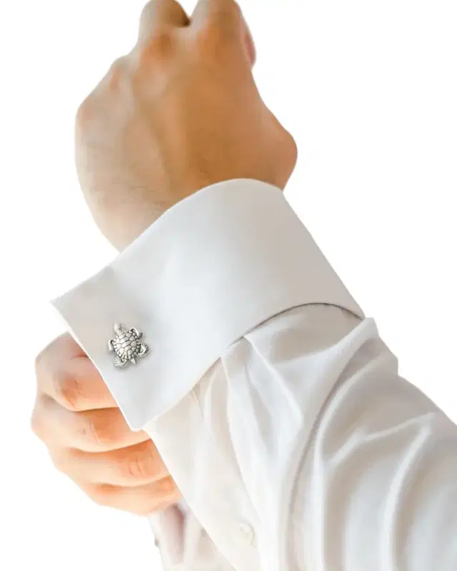 Men 's Antiqued Turtle Cufflinks