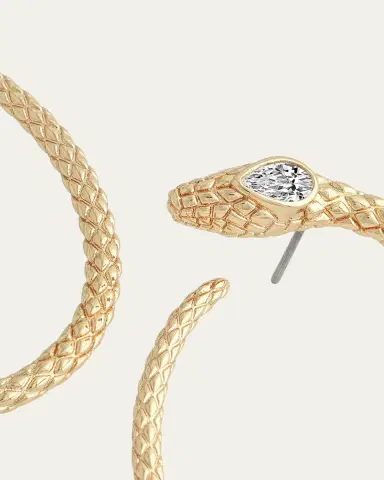 Anabel Aram Jewelry Serpent Hoop Earrings | Thumbnail 4