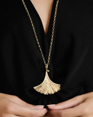 Anabel Aram Jewelry Ginkgo Pendant Necklace | Thumbnail 5
