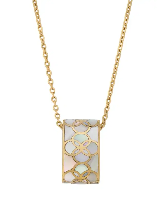 Jan Leslie Petal Mother of Pearl Pendant Necklace
