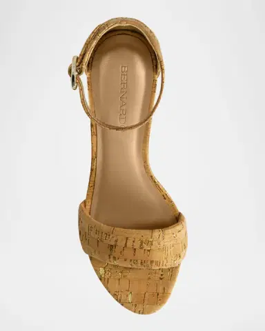 Bernardo Bowie Cork Ankle-Strap Sandals | Thumbnail 3