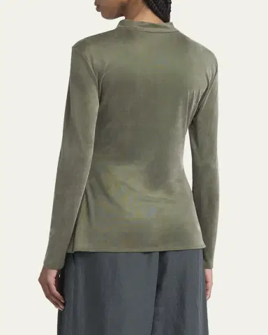 Giorgio Armani Asymmetric Jersey Long-Sleeve Top | Thumbnail 3 Giorgio Armani Asymmetric Jersey Long-Sleeve Top | Thumbnail 3