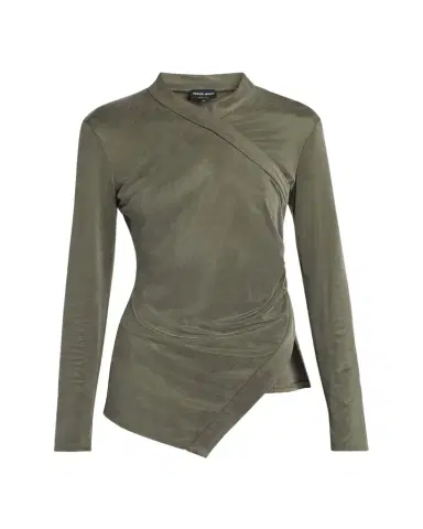 Giorgio Armani Asymmetric Jersey Long-Sleeve Top | Thumbnail 1 Giorgio Armani Asymmetric Jersey Long-Sleeve Top | Thumbnail 1
