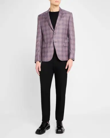 Emporio Armani Men's Plaid Sport Coat | Thumbnail 2 Emporio Armani Men's Plaid Sport Coat | Thumbnail 2
