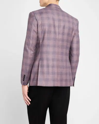 Emporio Armani Men's Plaid Sport Coat | Thumbnail 3 Emporio Armani Men's Plaid Sport Coat | Thumbnail 3