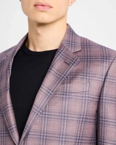 Emporio Armani Men's Plaid Sport Coat | Thumbnail 5 Emporio Armani Men's Plaid Sport Coat | Thumbnail 5