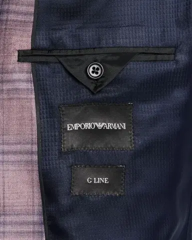 Emporio Armani Men's Plaid Sport Coat | Thumbnail 6 Emporio Armani Men's Plaid Sport Coat | Thumbnail 6