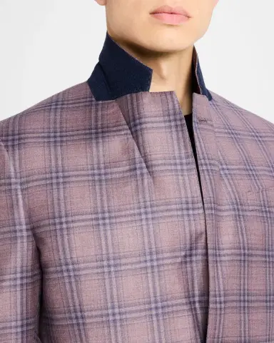 Emporio Armani Men's Plaid Sport Coat | Thumbnail 7 Emporio Armani Men's Plaid Sport Coat | Thumbnail 7