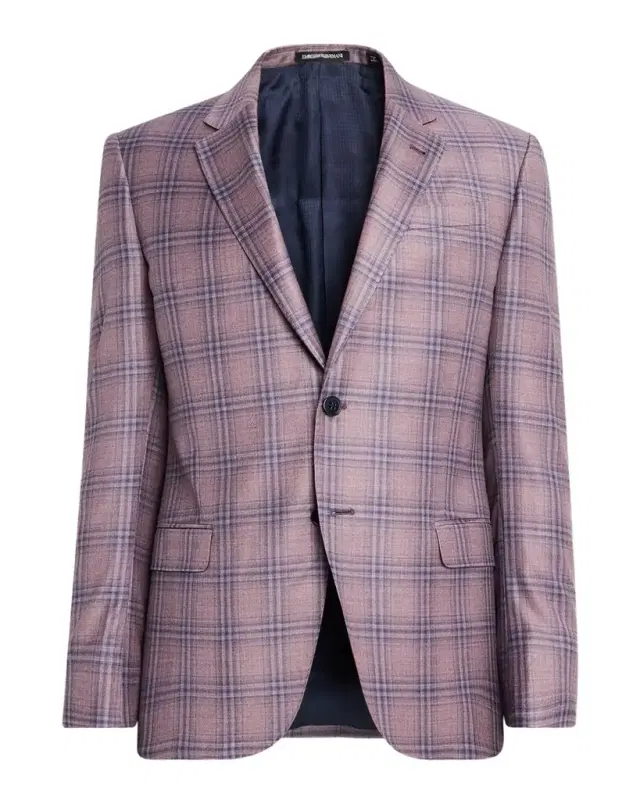 Emporio Armani Men 's Plaid Sport Coat
