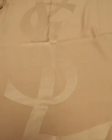 Saint Laurent Silk YSL Printed Silk Scarf | Thumbnail 3