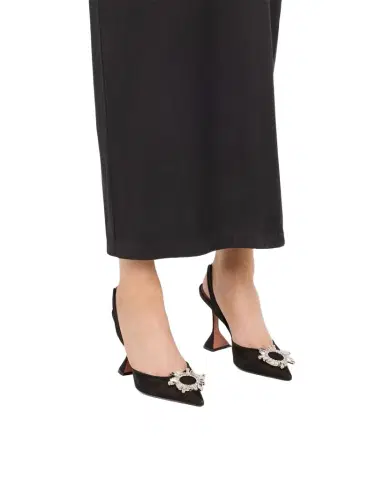 Amina Muaddi Begum Mesh Ornament Slingback Pumps | Thumbnail 1 Amina Muaddi Begum Mesh Ornament Slingback Pumps | Thumbnail 1