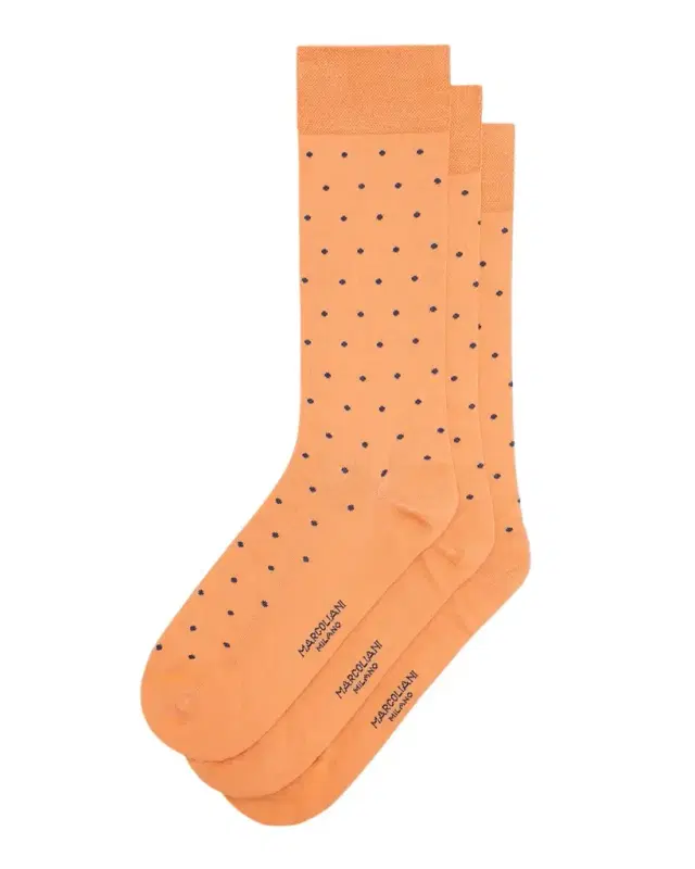 Men's Dot-Pattern Cotton Socks