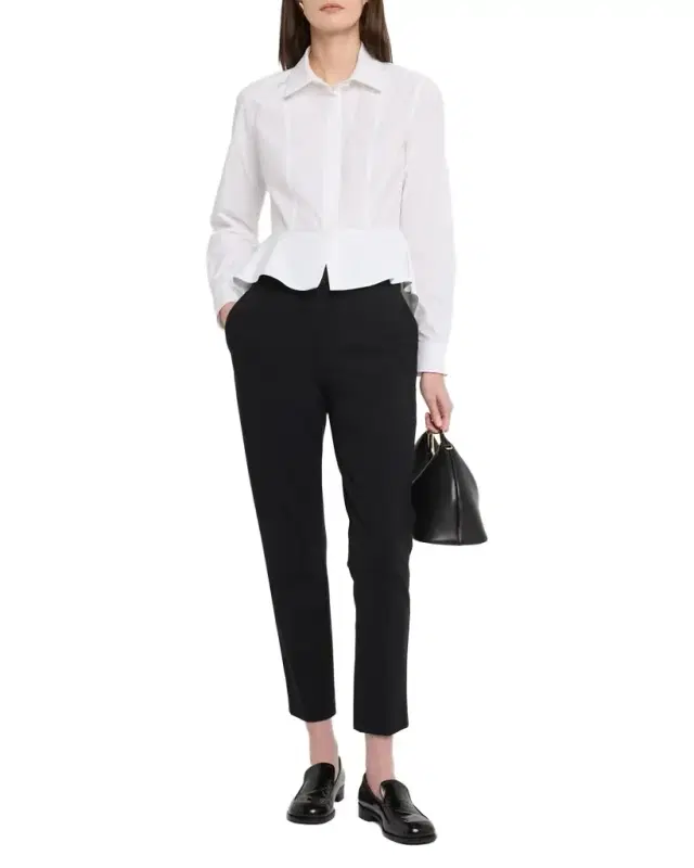 Gamma Button-Down Peplum Shirt