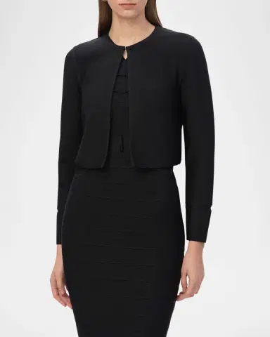 Hervé Léger The Lucia Cropped Crewneck Jacket | Thumbnail 2