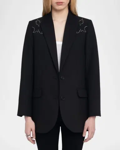 Zadig & Voltaire Viva Strass Western Blazer | Thumbnail 4 Zadig & Voltaire Viva Strass Western Blazer | Thumbnail 4