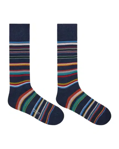 Paul Smith Men's Martin Signature Stripe Cotton Crew Socks | Thumbnail 1 Paul Smith Men's Martin Signature Stripe Cotton Crew Socks | Thumbnail 1