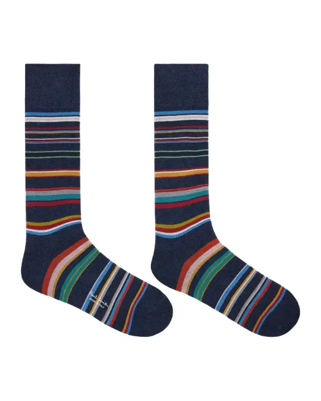 Men 's Martin Signature Stripe Cotton Crew Socks
