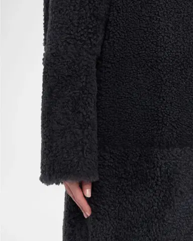 Lafayette 148 New York Stand-Collar Reversible Shearling Coat | Thumbnail 4