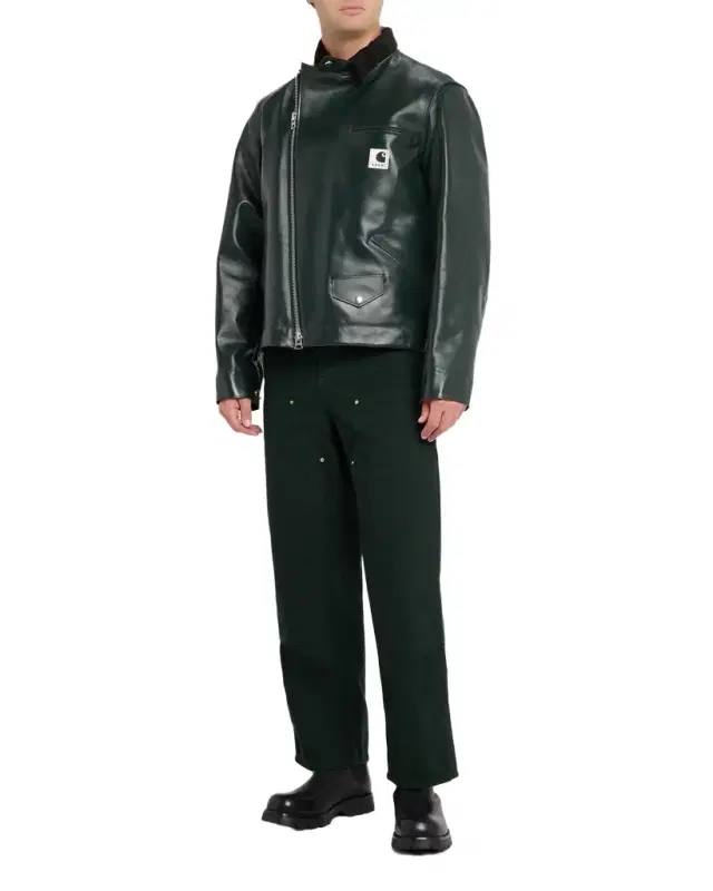 Men 's Leather Moto Jacket