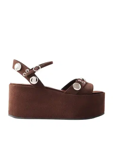 Valentino Garavani Nellcôte 65 Embellished Suede Platform Sandals | Thumbnail 1 Valentino Garavani Nellcôte 65 Embellished Suede Platform Sandals | Thumbnail 1