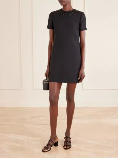 Valentino Garavani Rockstud 60 Embellished Leather Mules | Thumbnail 4