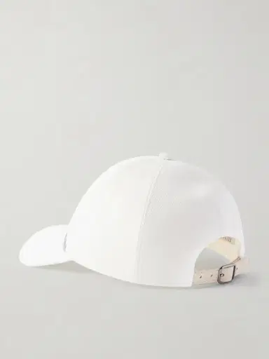 Brunello Cucinelli Bead-embellished Cotton-blennd Twill Baseball Cap | Thumbnail 3